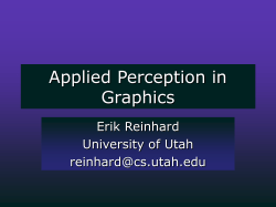 Job talk slides  - University of Utah School of Computing