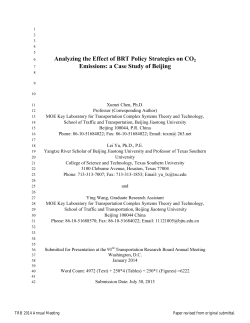 Analyzing the Effect of BRT Policy Strategies on CO2 Emissions: a
