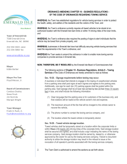 ORDINANCE AMENDING CHAPTER 10
