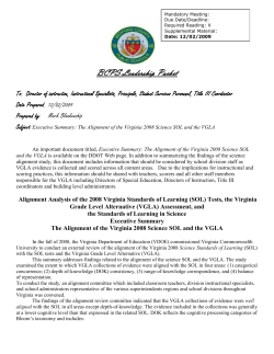 BCPS Leadership Packet To: Director of instruction, Instructional