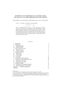 ASYMPTOTICS AND SYMMETRIES OF LEAST ENERGY NODAL