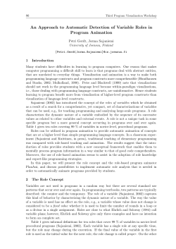 An Approach to Automatic Detection of Variable