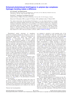 Enhanced photoinduced birefringence in polymer