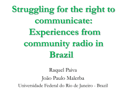 Experiences from community radio