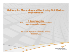 Methods for Measuring and Monitoring Soil Carbon Sequestration