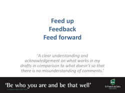 Effective Feedback