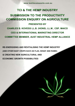 Charles Kovess - Productivity Commission