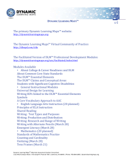 Dynamic Learning Maps Resources