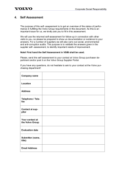 KEP6 form - Volvo Group