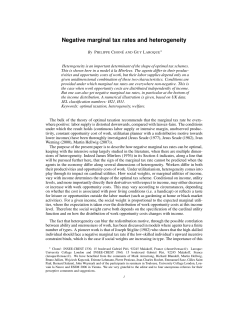 Negative marginal tax rates and heterogeneity