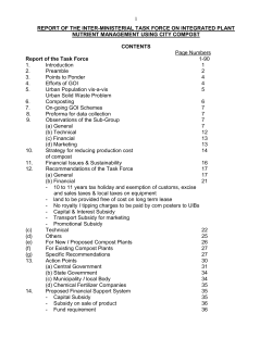 Report of the Inter-Ministerial Task Force on Integrated Plant