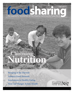 Atlanta`s Food Network Innovations in Healthy Eating Next Up