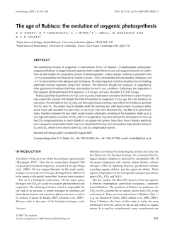 The age of Rubisco: the evolution of oxygenic photosynthesis