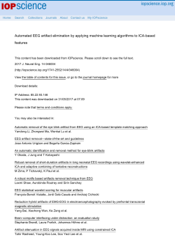 Automated EEG artifact elimination by applying machine learning