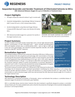 PROJECT PROFILE Sequential Anaerobic and Aerobic