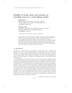 Stability of steady states and existence of