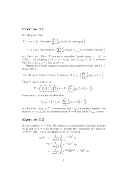 Exercise 3.1 Exercise 3.2