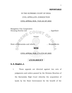 in the supreme court of india - The Judgment Information System