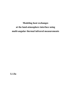 Modeling heat exchanges at the land