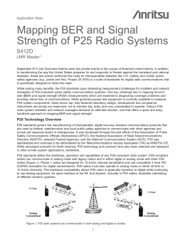 Mapping BER and Signal Strength of P25 Radio Systems