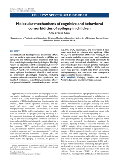 Molecular mechanisms of cognitive and behavioral