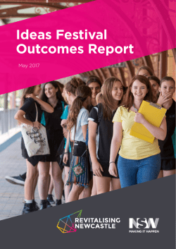 Ideas Festival Outcomes Report - Revitalising Newcastle