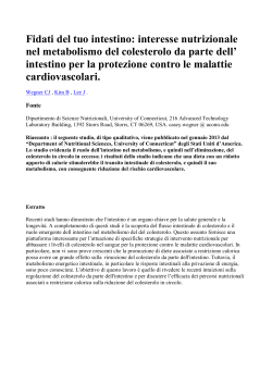 Fidati del tuo intestino: interesse nutrizionale nel