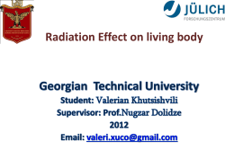 Radiation effect on living body