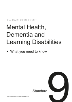 Mental Health, Dementia and Learning Disabilities