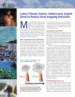 Latest Climate Science Underscores Urgent Need to Reduce Heat