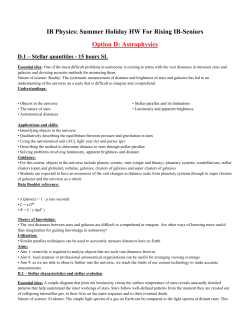 Summer Holiday HW For Rising IB-Seniors