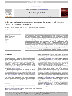 Light level and duration of exposure determine the
