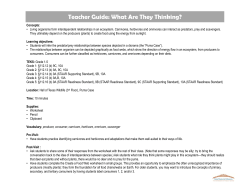 Puma Case Species Interactions