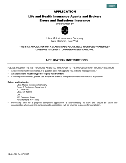 policy number - Massachusetts Association of Insurance Agents