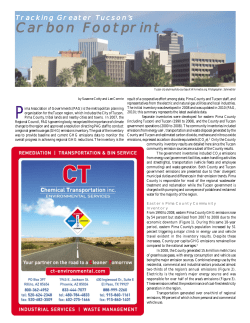 Carbon Footprint - Pima Association of Governments