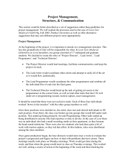 Project Management - Purdue University