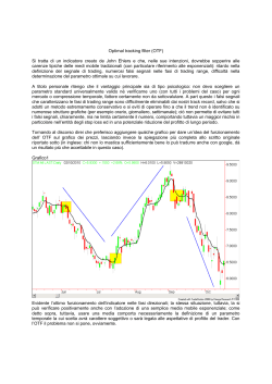 Optimal tracking filter (OTF) Si tratta di un indicatore creato de John
