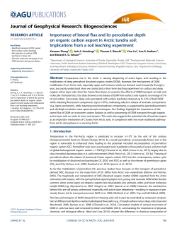Importance of lateral flux and its percolation depth on organic