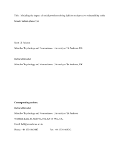 Modeling the impact of social problem