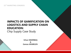 21 st marketing congress impacts of gamification on logistics and