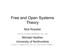 Free and Open Systems Theory