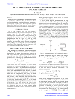 Beam Diagnostics with Synchrotron Radiation in Light Sources