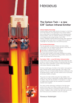 The Carbon Twin &ndash; a new CIR&reg; Carbon Infrared Emitter www