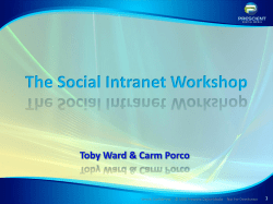 The Social Intranet Workshop