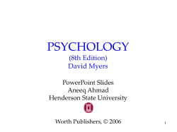 The History and Scope of Psychology Module 1
