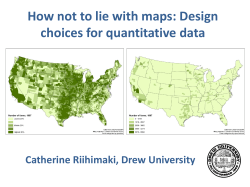 How not to lie with maps: Design choices for