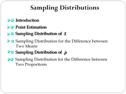 Chapter 1 Sampling