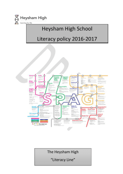 Literacy - Heysham High School