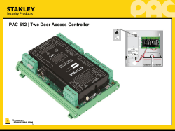 PAC 512 &ndash; Two Door Access Controller