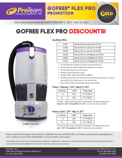gofree flex pro discounts! - ProTeam